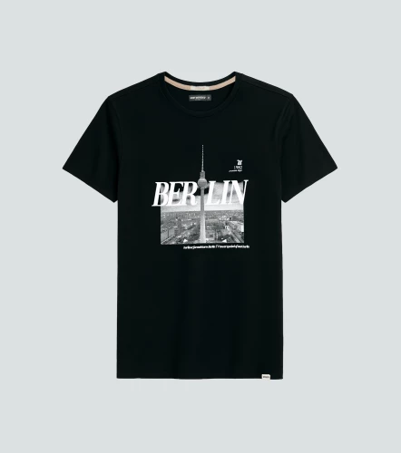 Slim Izan T Shirt Unicolor Con Estampado UnserNG