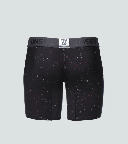 Axel Boxer Microfibra Negro Con Figuras Y Triangulos UnserNG