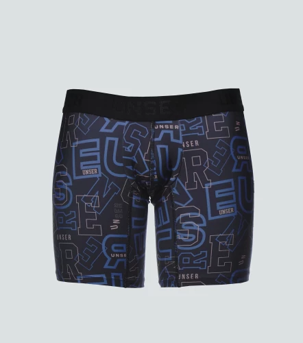 Alvin Boxer Microfibra Combinado Con Estampado De Texto UnserNG