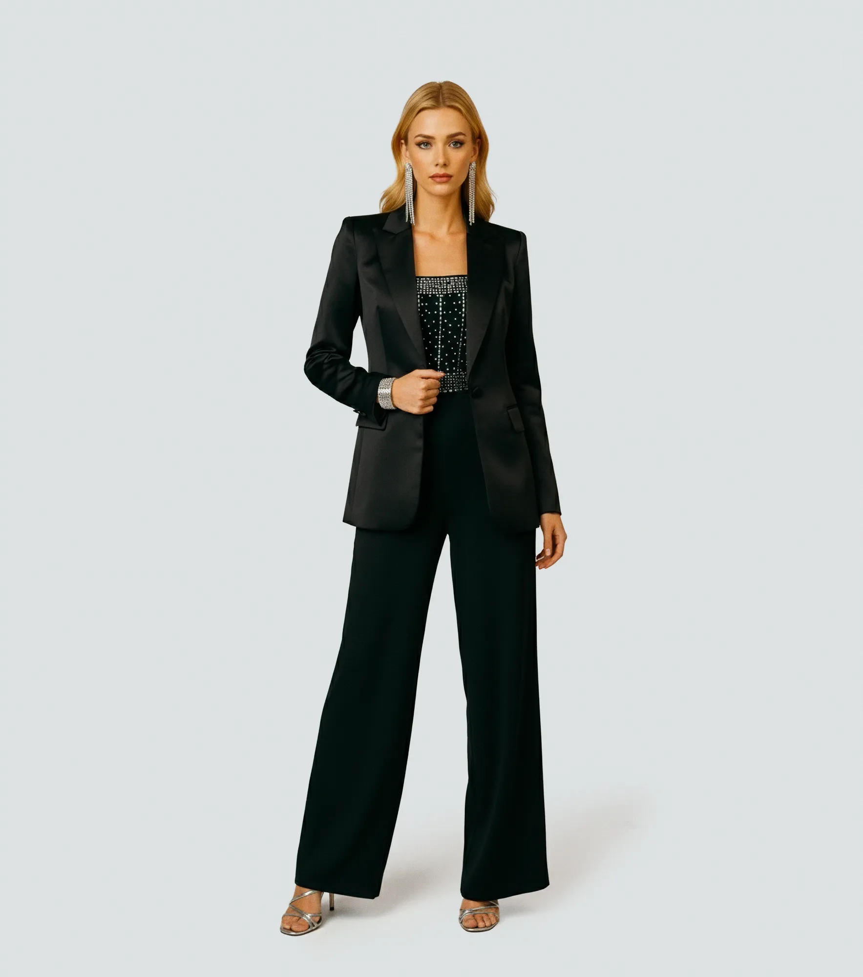 Enterizo Con Adornos Plateados Derek 837232 NG