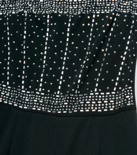 Enterizo Con Adornos Plateados DerekNG