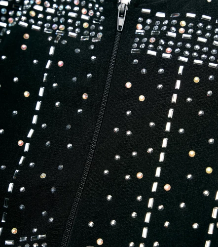 Enterizo Con Adornos Plateados DerekNG