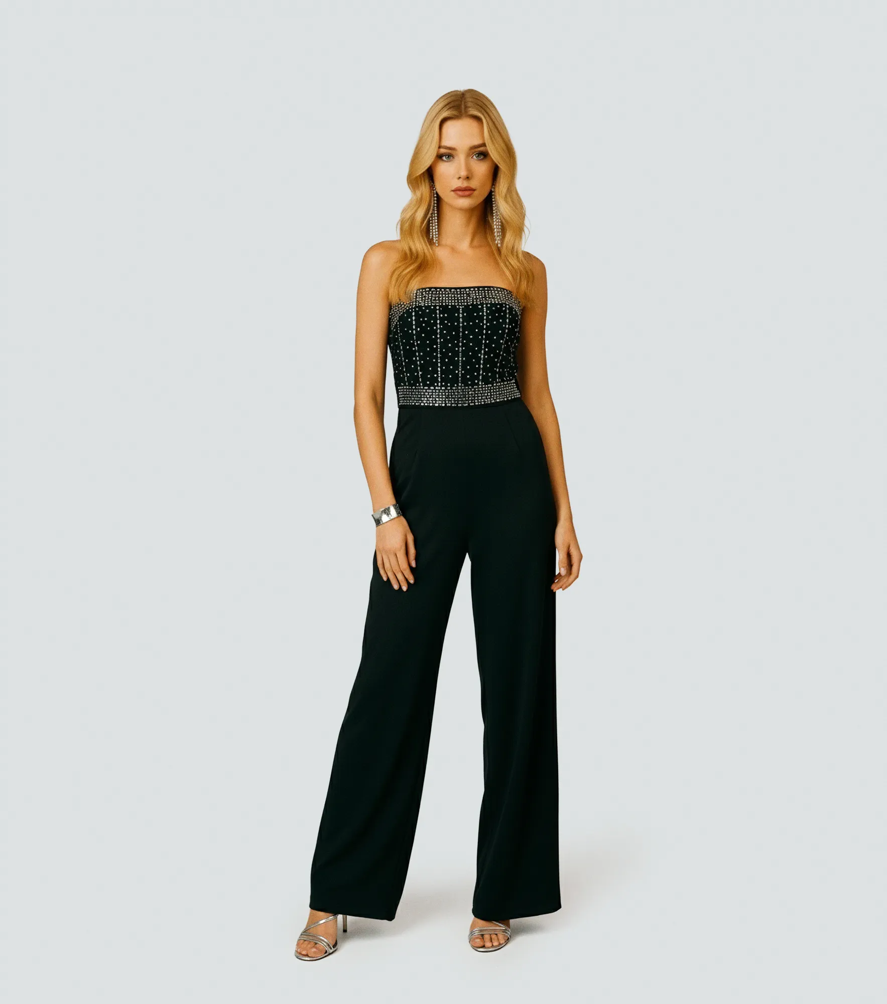 Enterizo Con Adornos Plateados Derek 837232 NG