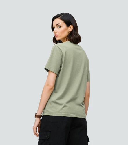 Yenny Blusa T Shirt Cuello Redondo Con Estampado UnserVC