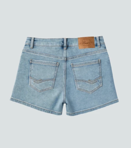 Linda Short Con Falda Sobre Puesta En Delantero UnserAZ