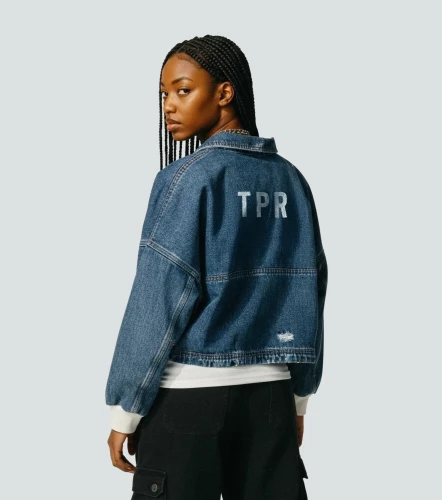 Valeria Chaqueta Boxy En Denim TyperAZ