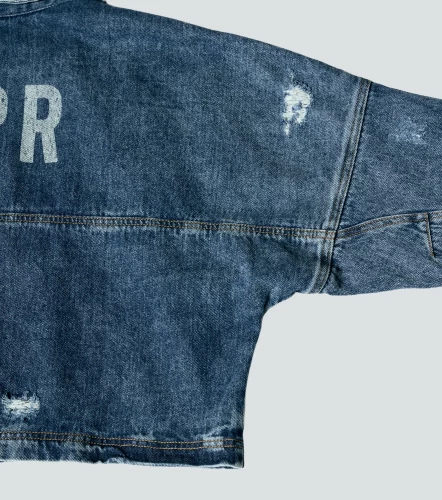 Valeria Chaqueta Boxy En Denim TyperAZ