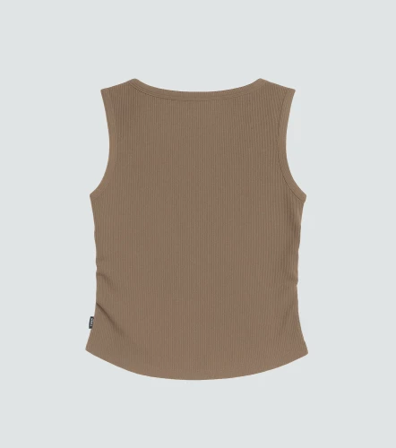 Allen Blusa Slim Asimetrica Cuello Bandeja Con Ojales Y Cadena TyperCF