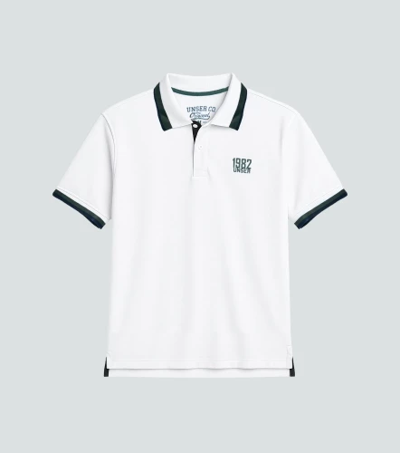 Comfort Yesid Polo Para Hombre Unicolor Manga Corta UnserBL