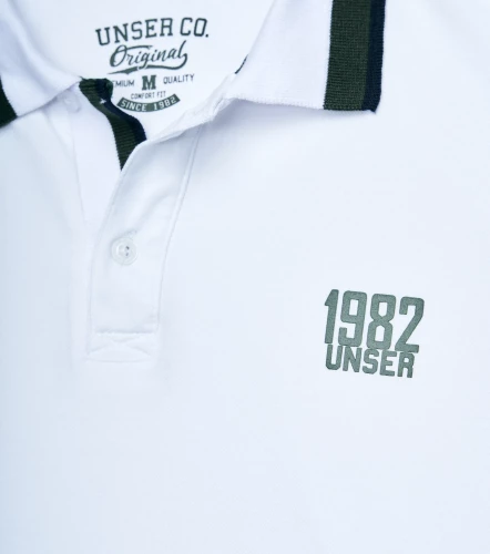 Comfort Yesid Polo Para Hombre Unicolor Manga Corta UnserBL