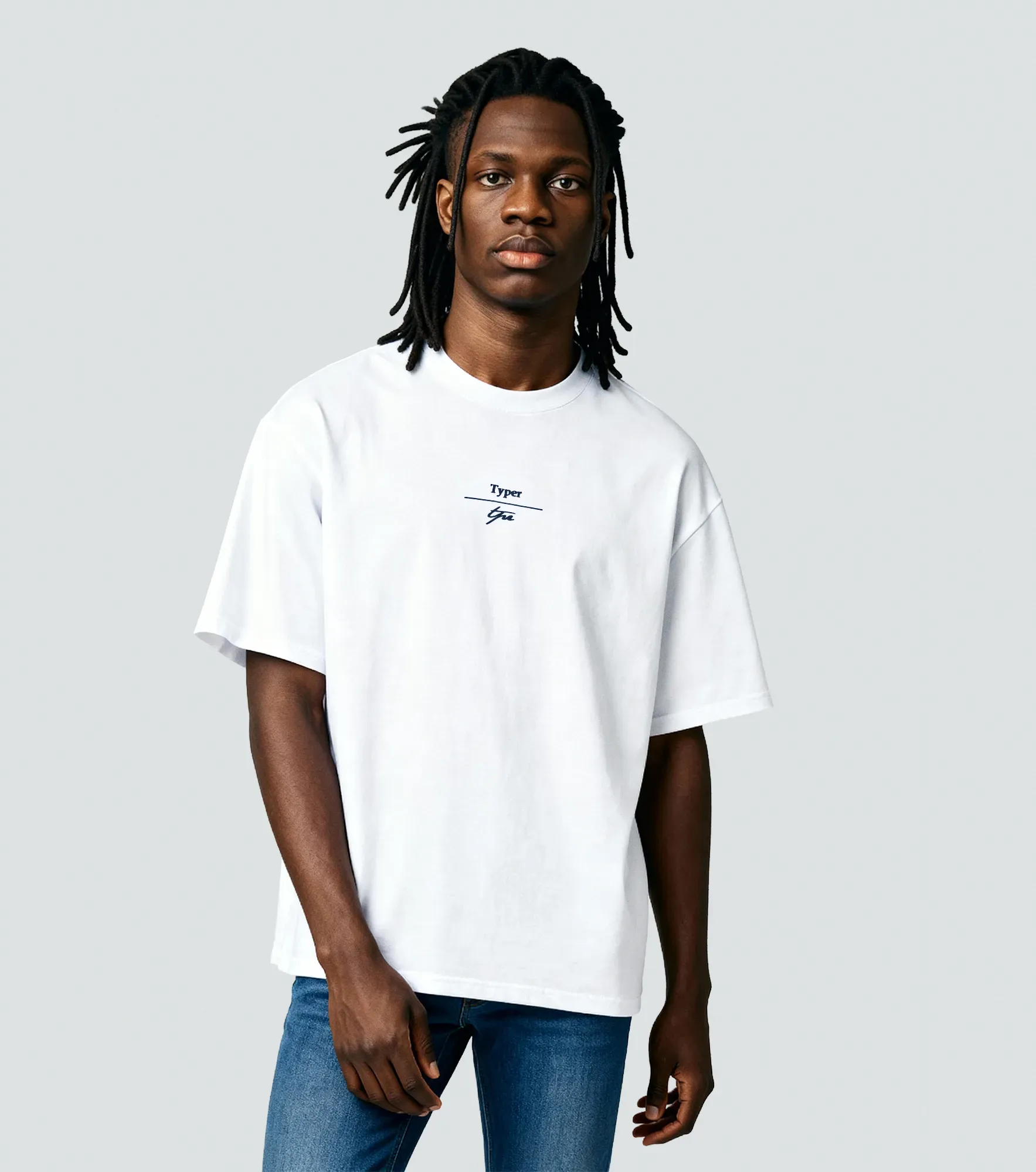 Damian T Shirt Boxy Estampada Typer 837395 BL