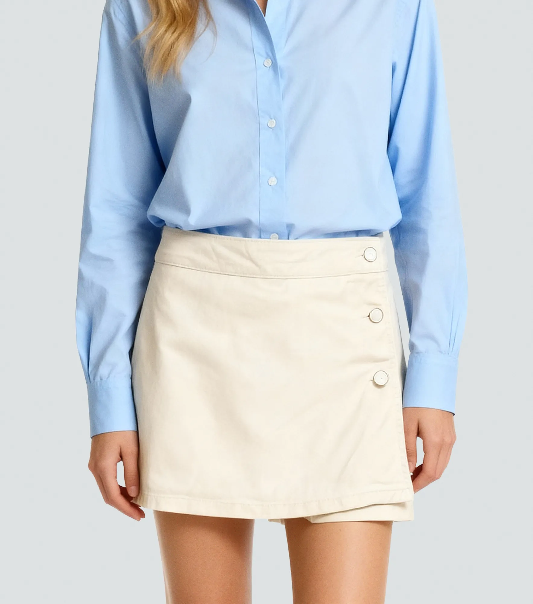 Falda Para Mujer Short En Indigo Con Proceso Vintage Candy DerekBH