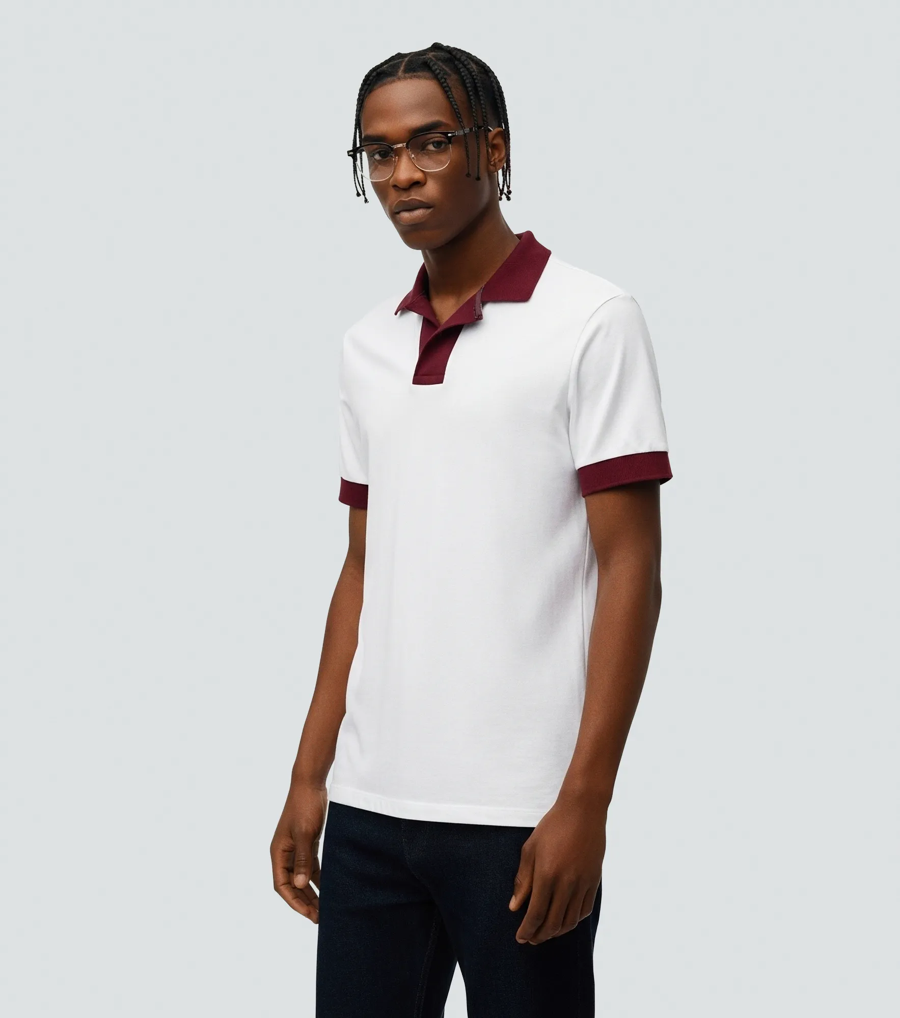 Lucas Polo Con Cuellos Y Punos Combinados Typer 833541 AV