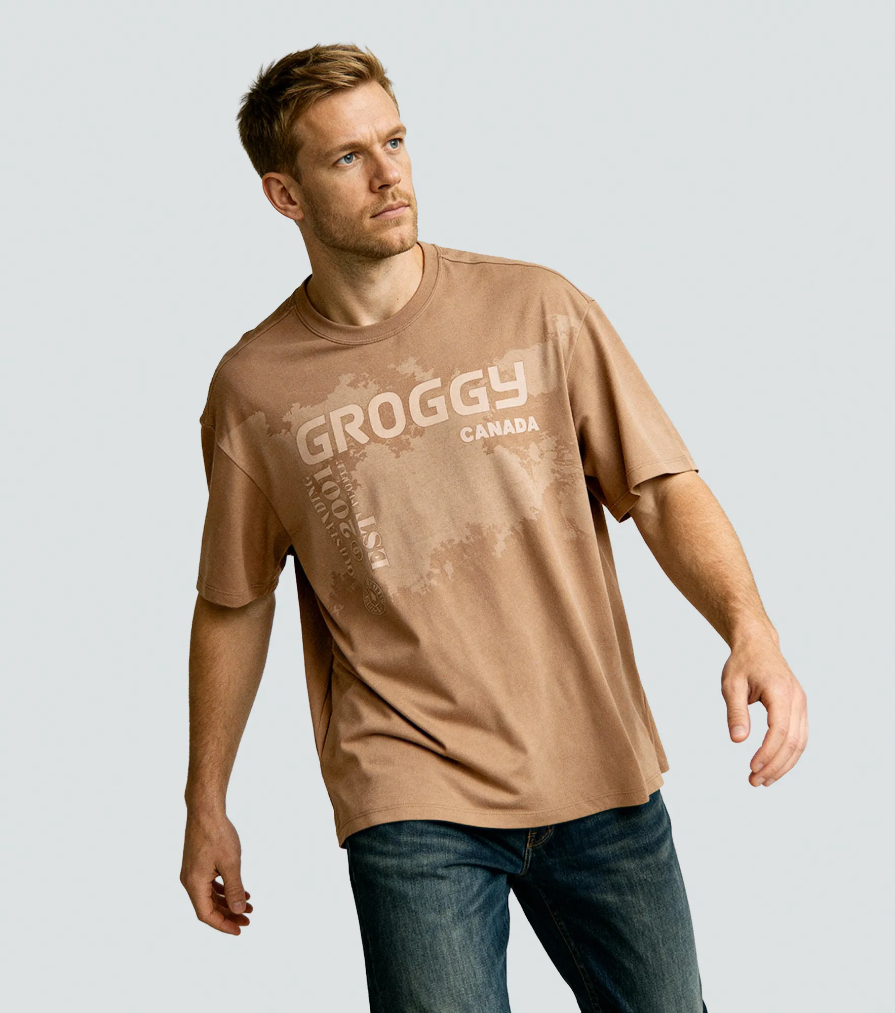 Luke T Shirt Oversize Masculina Groggy 835220 AR