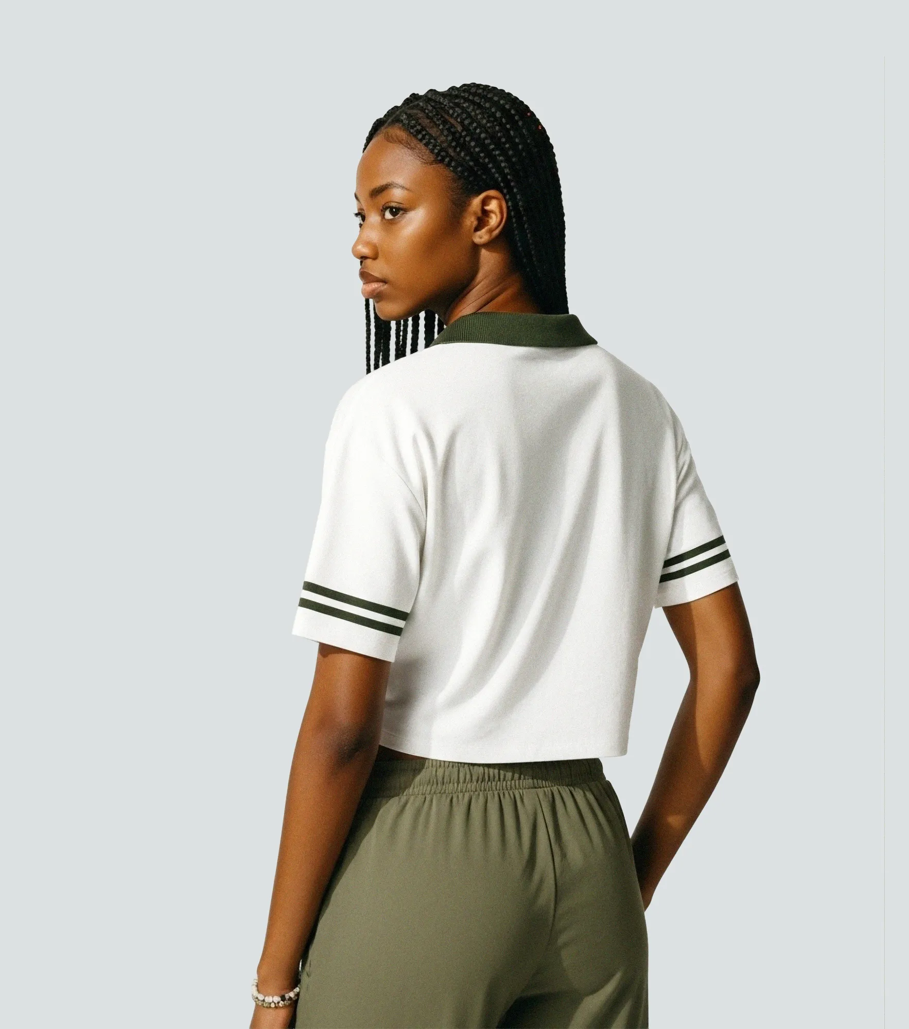 Nohe Blusa Crop Tipo Polo Estampada Typer 833539 
