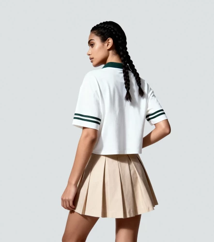 Nohe Blusa Crop Tipo Polo Estampada TyperVD