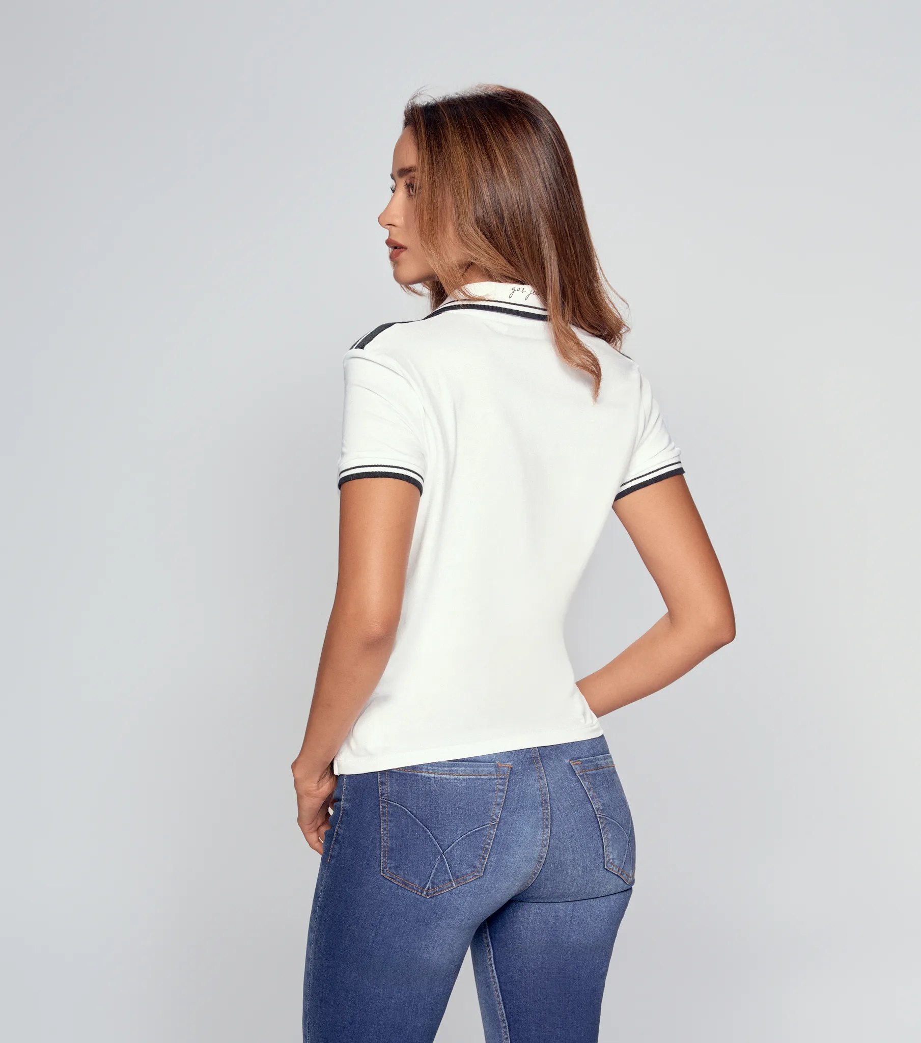 Sira Polo Slim Fit Femenina Gas 832337 AZ
