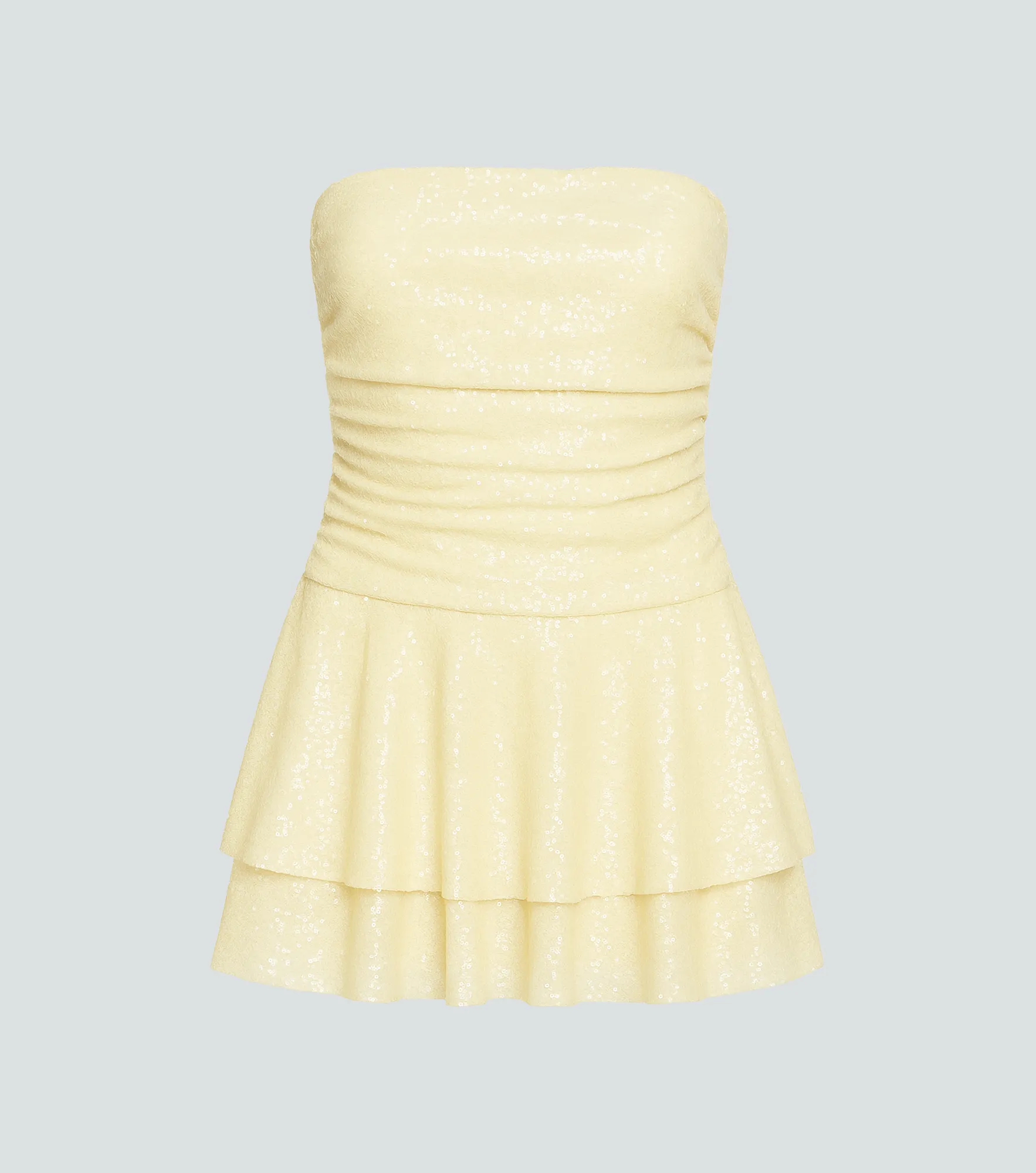 Vestido Strapless Corto Unicolor Derek 837954 AM