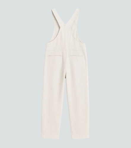 Overol Para Mujer Pantalon En Lino Unicolor DerekAR