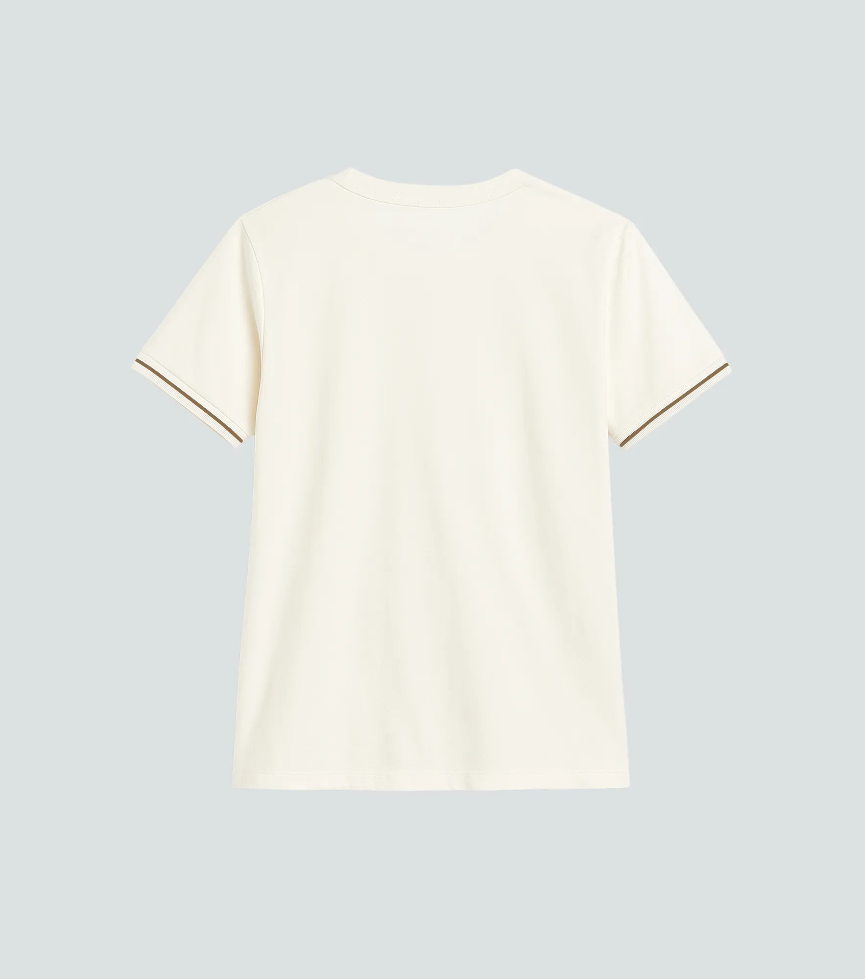 Martina Blusa T Shirt Unicolor Con Tejidos En Puno Y Estampado Unser 836564 AR