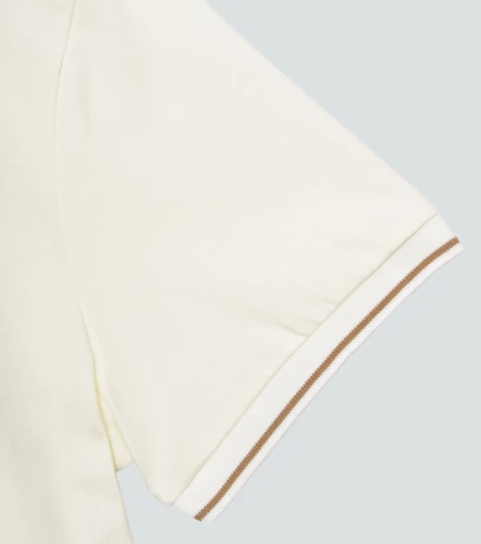 Martina Blusa T Shirt Unicolor Con Tejidos En Puno Y Estampado UnserAR