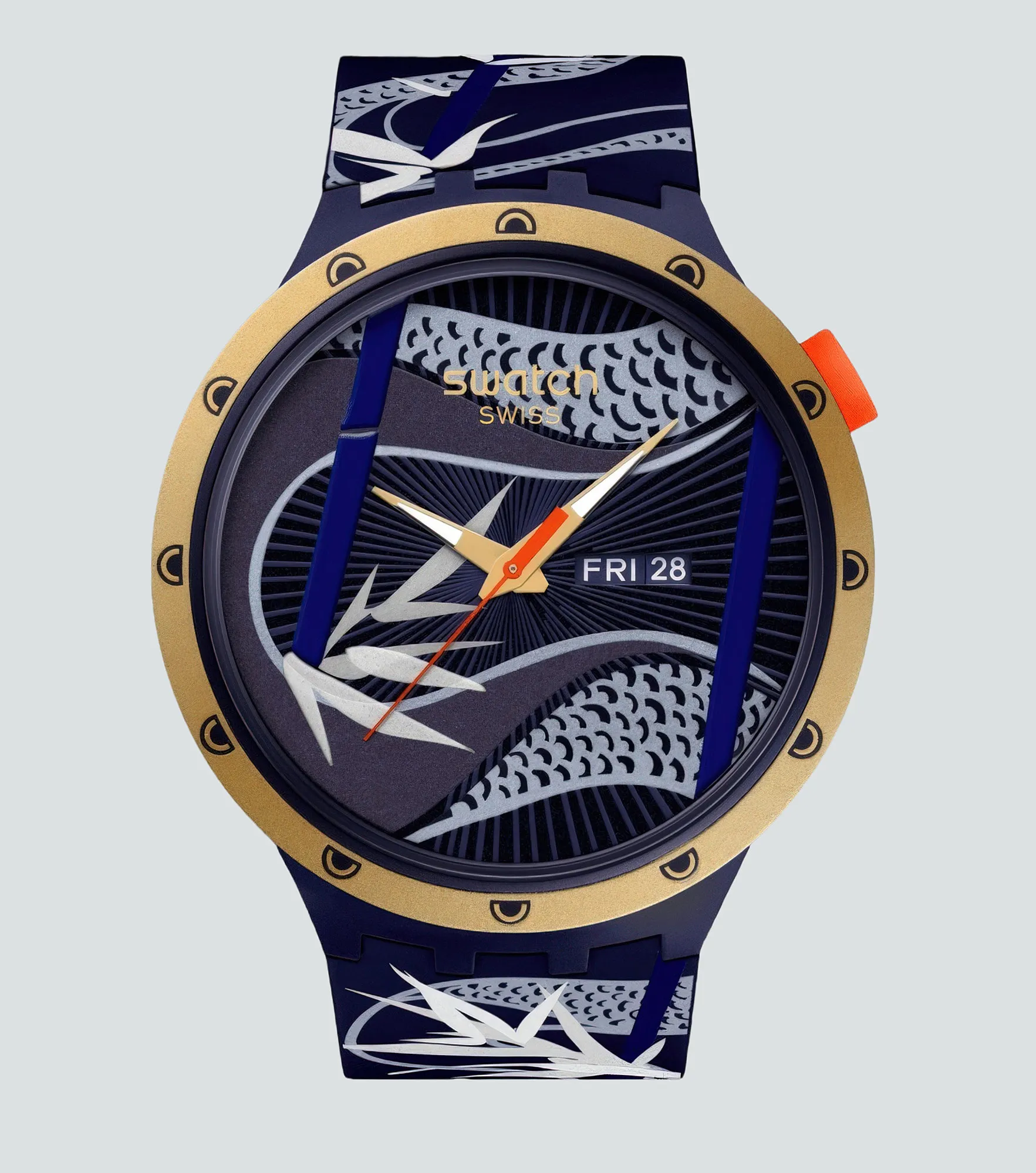 Reloj Swatch Blue And Golden Lithe DancerAZ