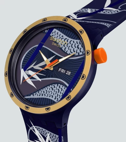 Reloj Swatch Blue And Golden Lithe DancerAZ