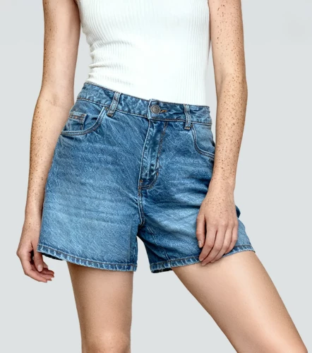 Natalia Short Con Proceso Y Bolsillos UnserAZ