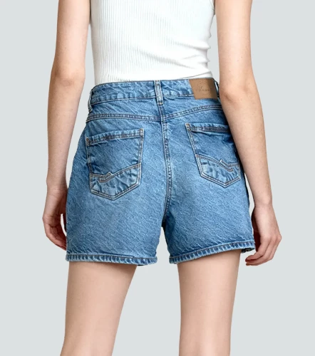 Natalia Short Con Proceso Y Bolsillos UnserAZ