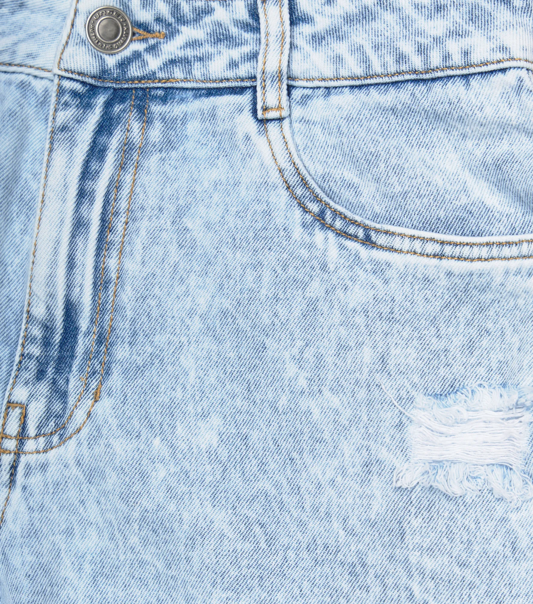 Fernanda Short En Indigo Tipo Bermuda Con Desgastes Unser 835526 AZ