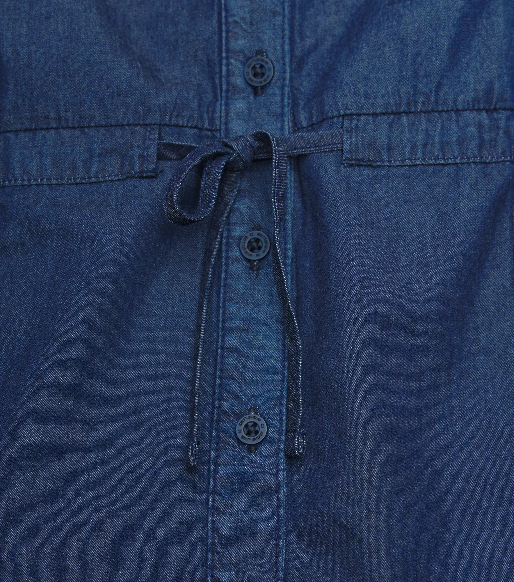 Roxana Vestido En Denim Manga Sisa Con Bolsillos En Delantero Unser 836093 AZ