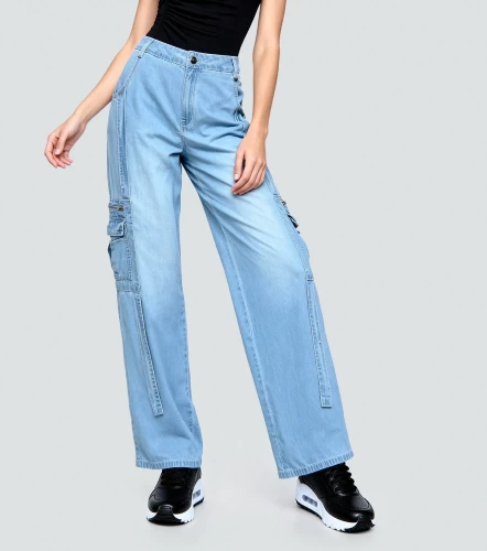 Barcelona Jean Para Mujer Tipo Cargp Britney DerekAZ