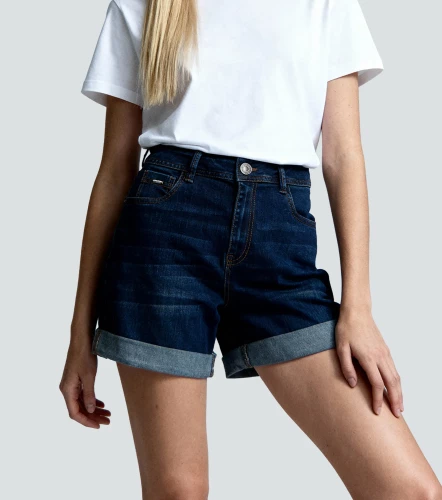 Saray Short Tipo Bermuda Con Doblez En Bota UnserAZ