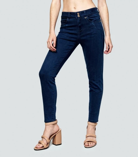 Jean Para Mujer Con Realce 3d Bota Skinny DerekAZ