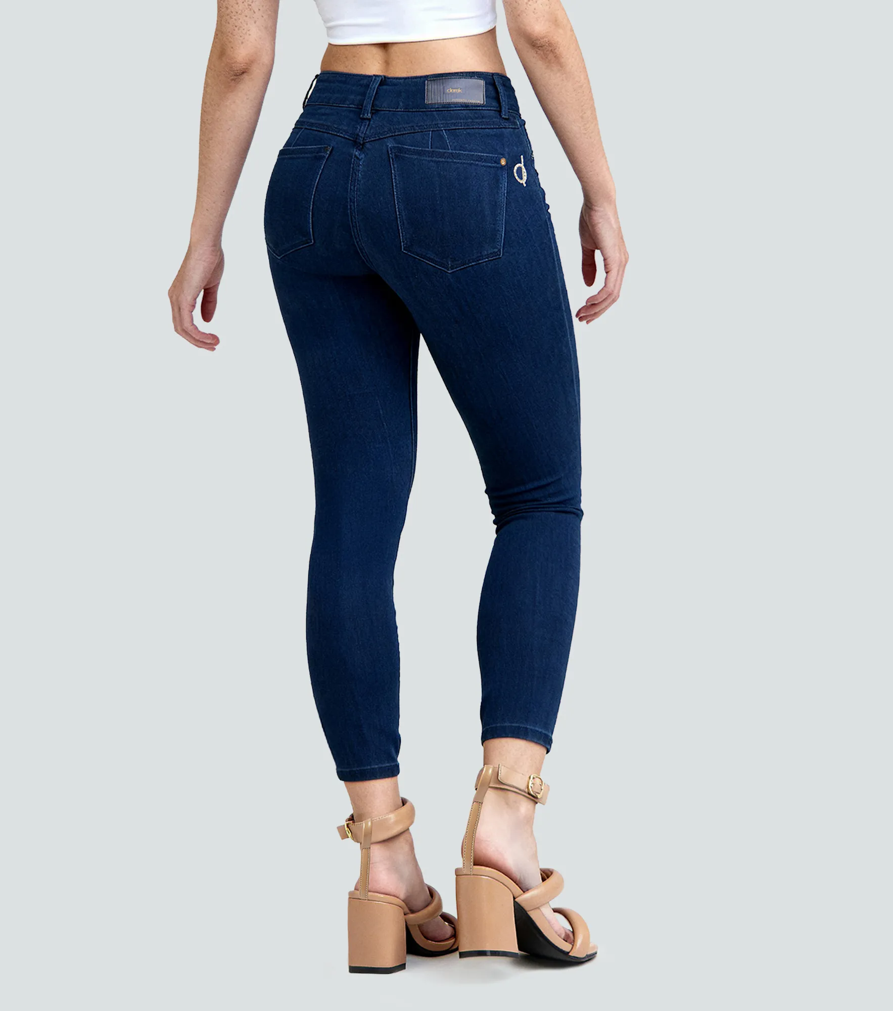 Jean Para Mujer Con Realce 3d Bota Skinny Derek 836850 AZ