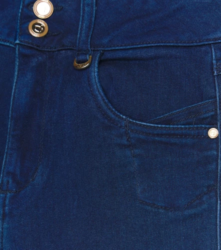 Jean Para Mujer Con Realce 3d Bota Skinny DerekAZ