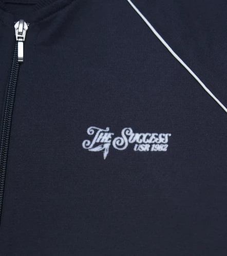 Zoe Buzo Unicolor Con Vivo En Tono Contraste Y Estampado UnserAV