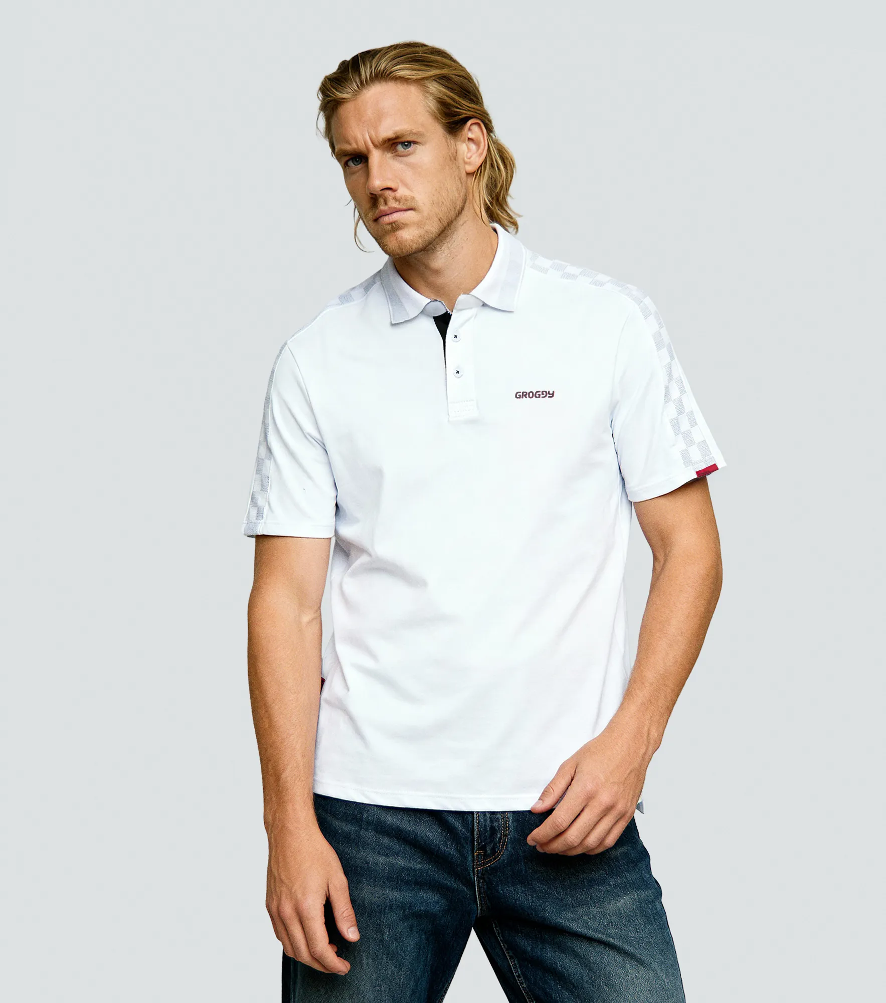 Roly Polo Slim Masculina Groggy 836722 BL