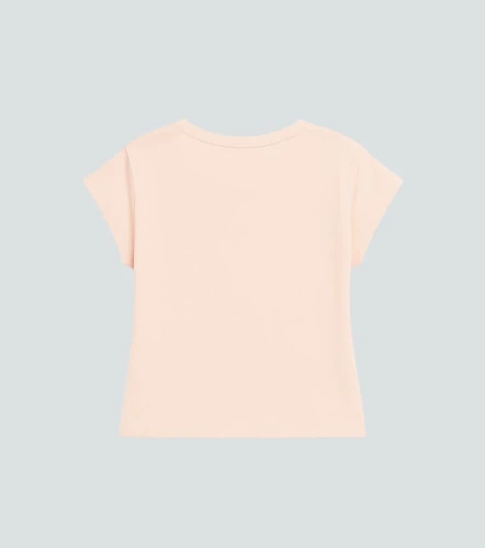 Aitana Blusa T Shirt Unicolor Con Estampado En Delantero UnserRS