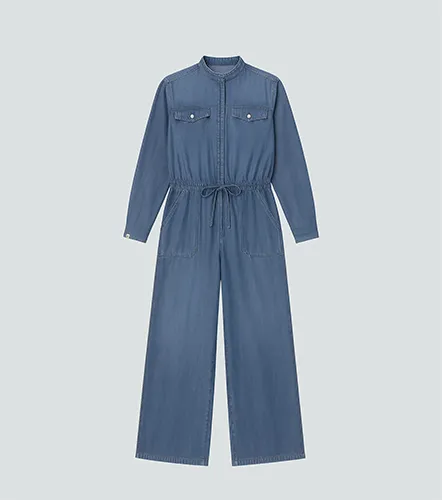 Adela Enterizo En Denim Manga Larga En Pantalon Unser 835542 AZ