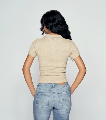 Abby Blusa Tejida Con Cuello UnserAR