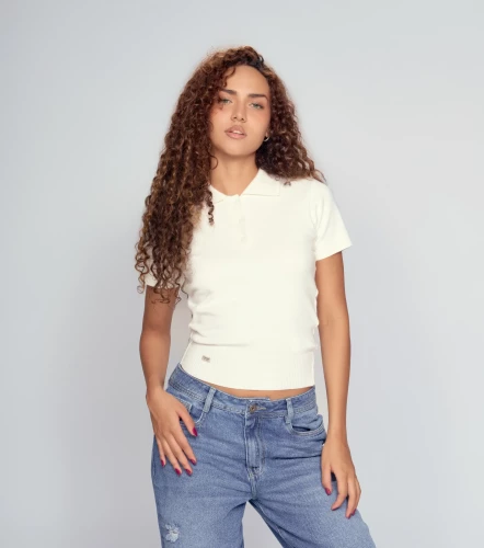 Abby Blusa Tejida Con Cuello UnserBL