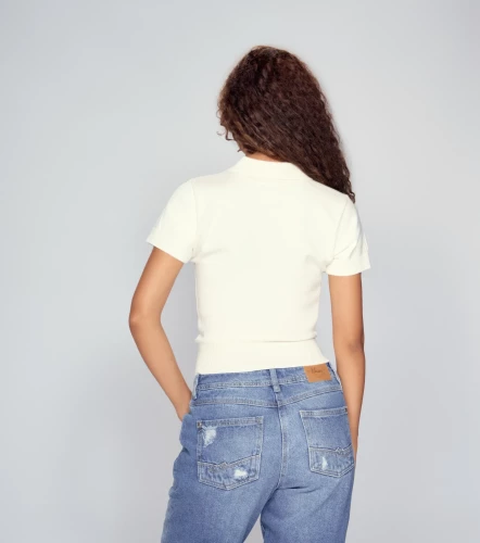 Abby Blusa Tejida Con Cuello UnserBL