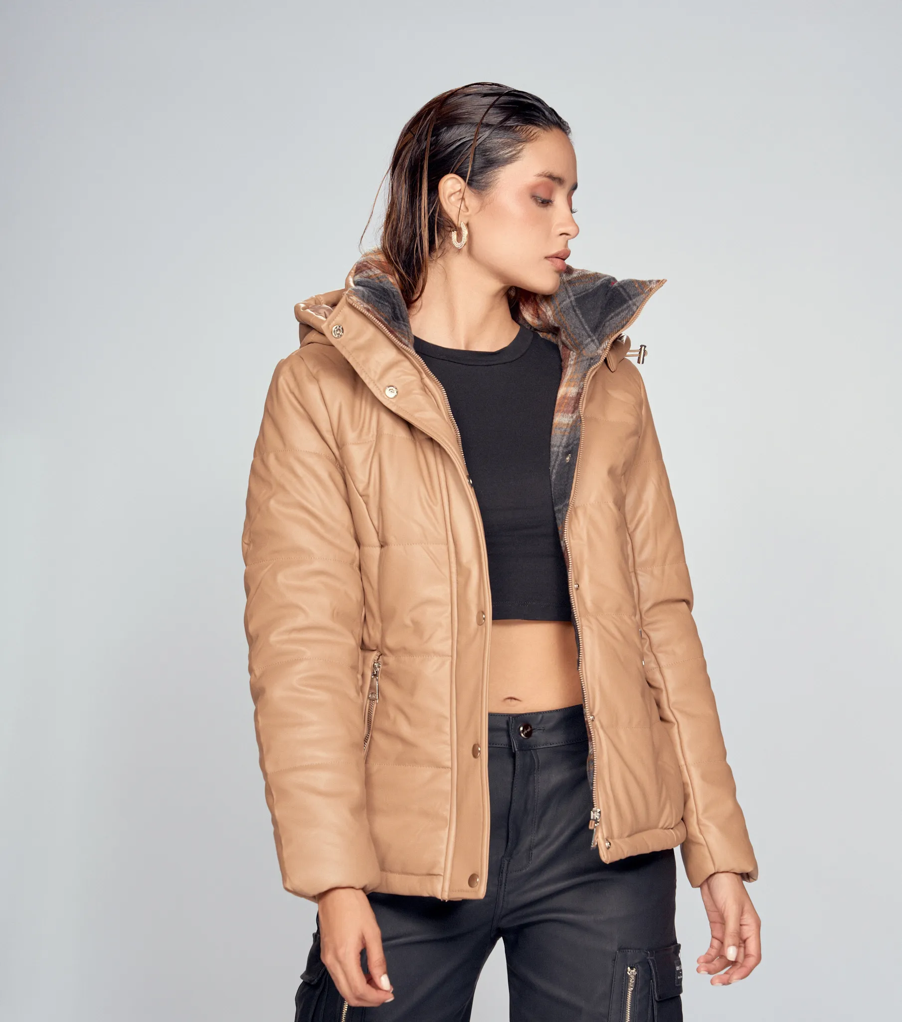 Chaqueta para mujer en polipiel derek 828220 DEREK Tienda