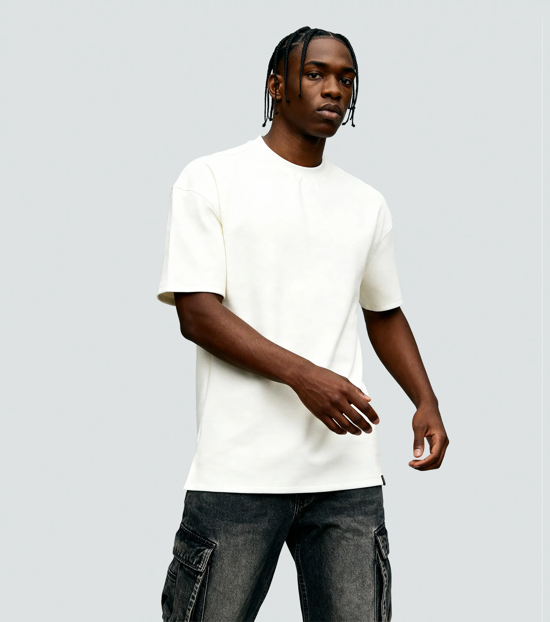Ger Tshirt En Rib Oversize TyperBH