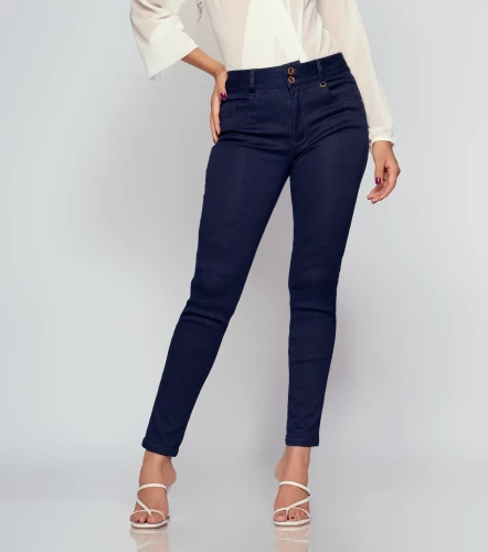 Jean Para Mujer Con Realce 3d Bota Skinny DerekAZ