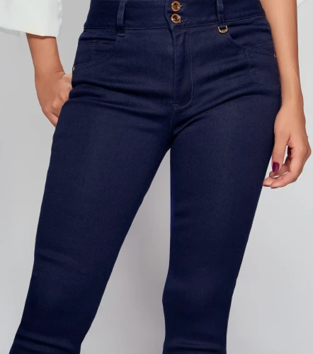 Jean Para Mujer Con Realce 3d Bota Skinny DerekAZ