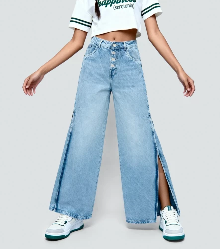 Maya Jean Tipo Culotte Con Botones En Jota TyperAZ