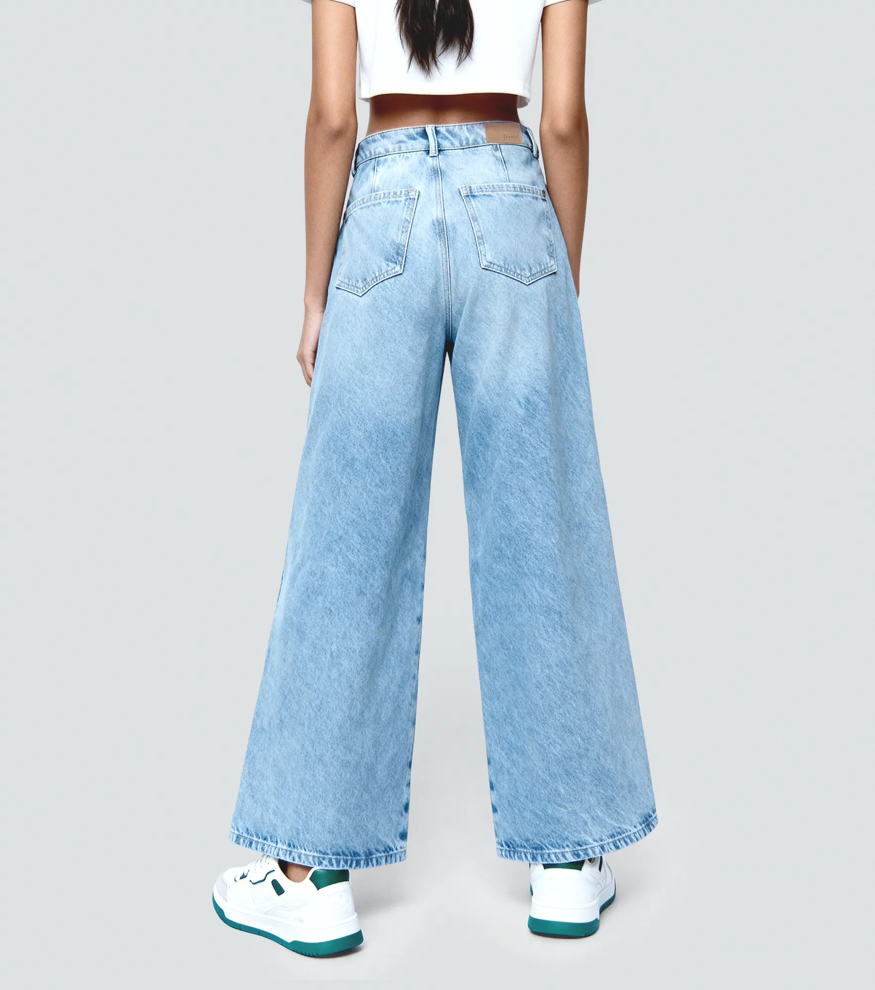 Maya Jean Tipo Culotte Con Botones En Jota Typer 823578