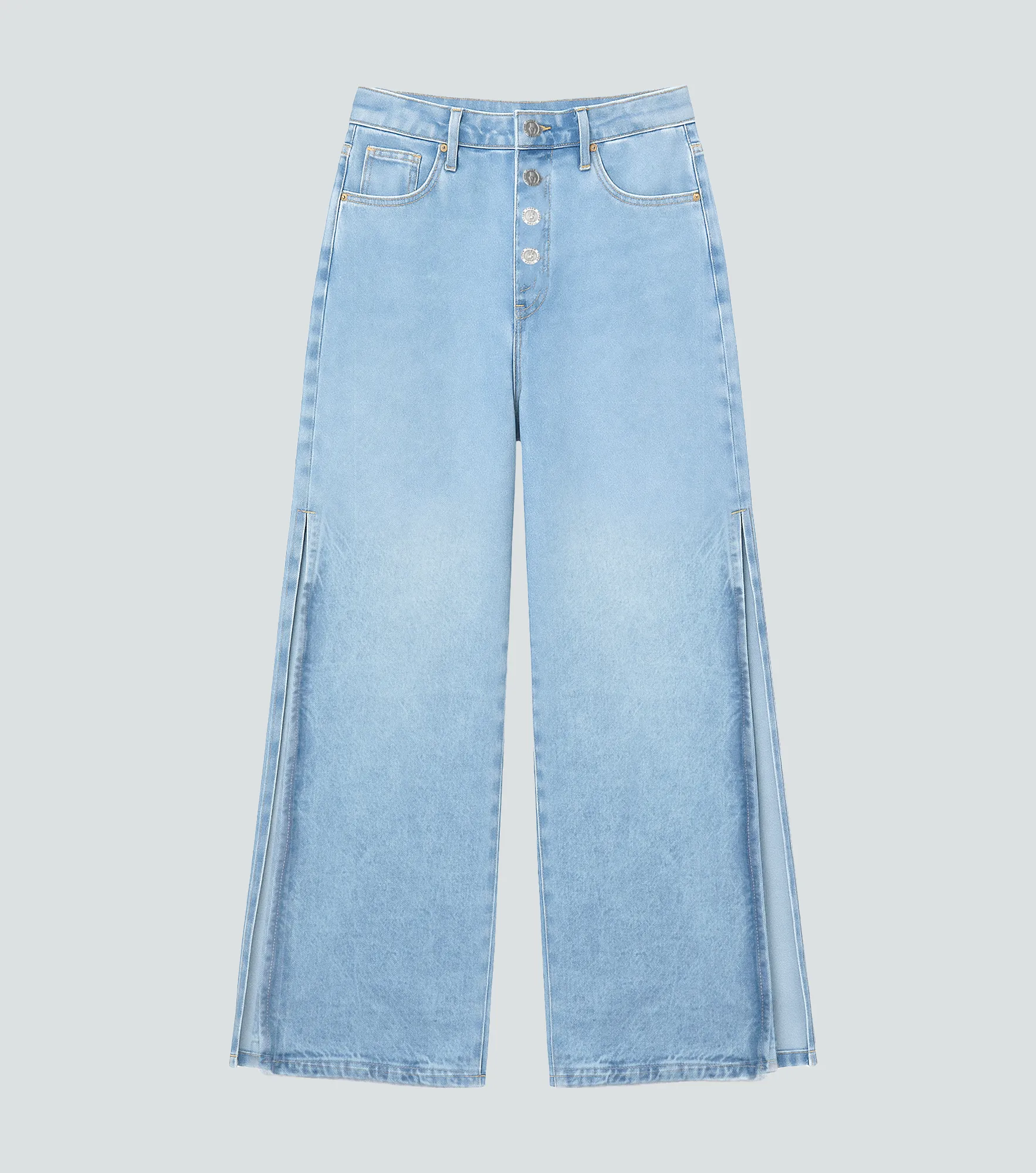 Maya Jean Tipo Culotte Con Botones En Jota Typer 823578